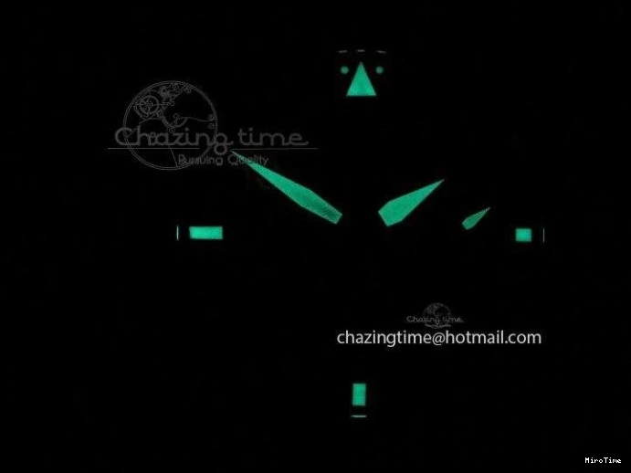 MIROTIME 0510 Durable Big Pilot 5019 Ceramic Case Black Dial Green Markers Asian 23J 7396